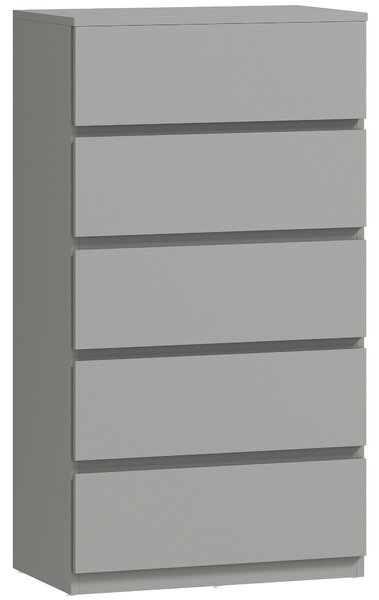 HOMCOM Chest of Drawers, 5-Drawer Storage Cabinets, Modern Dresser, Storage Drawer Unit for Bedroom