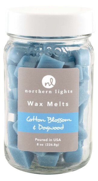 Northern Lights Cotton Blossom & Dogwood Wax Melts Blue