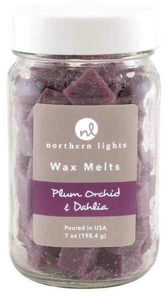 Northern Lights Plum Orchid & Dahlia Wax Melts Purple