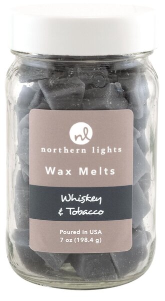 Northern Lights Whiskey & Tobacco Wax Melts Grey