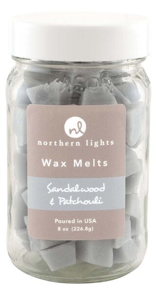 Northern Lights Sandalwood & Patchouli Wax Melts Grey