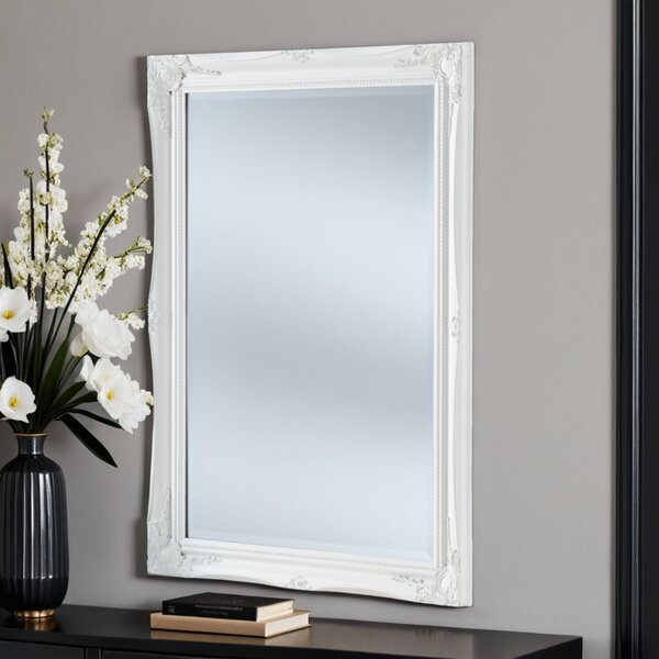 Yearn French Rectangle Wall Mirror White