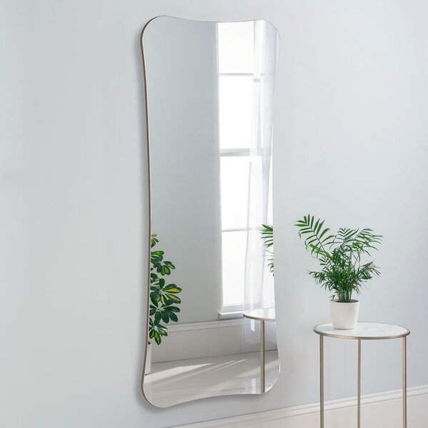 Yearn Barnsbury Pebble Full Length Wall Mirror Gold