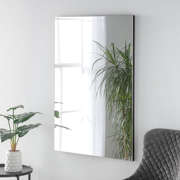 Yearn Seamless Rectangle Wall Mirror Black