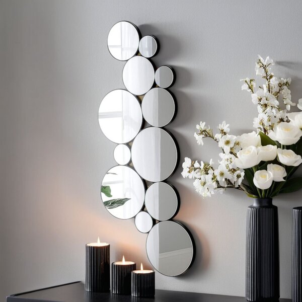 Yearn Bloom Decorative Wall Mirror Silver