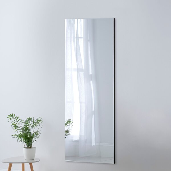 Yearn Seamless Rectangle Full Length Wall Mirror Black