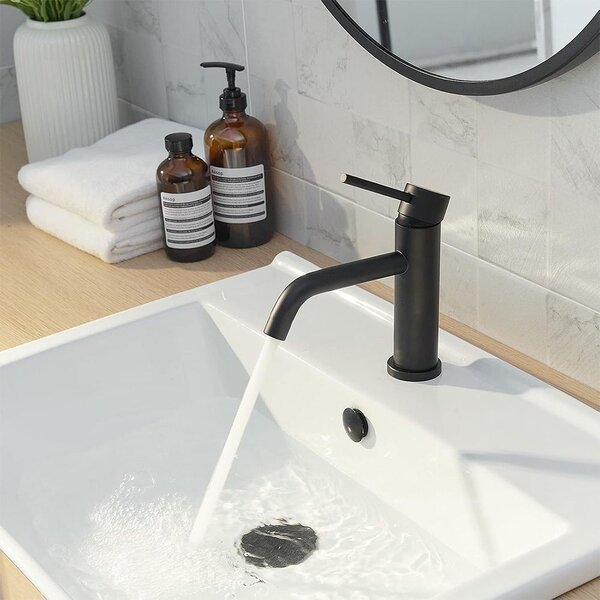 Bathroom faucet Rea Lungo BLACK Low