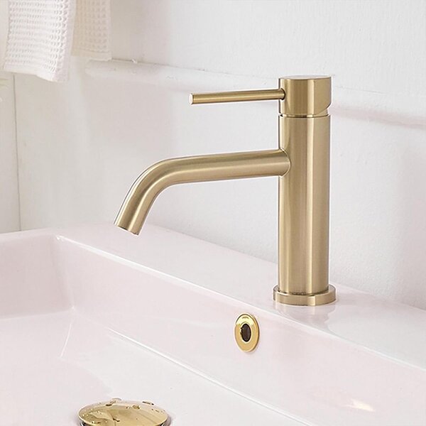 Bathroom faucet Rea Lungo Gold Brush