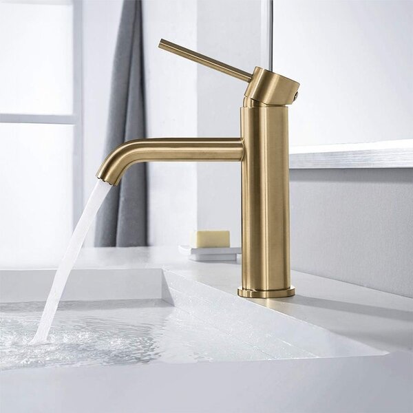 Bathroom faucet Rea Lungo Gold Brush