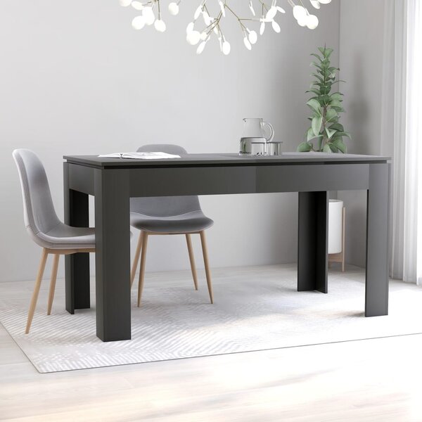 Dining Table Grey 140x70x76 cm Chipboard