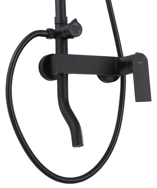 Shower set REA STORM BLACK MATT