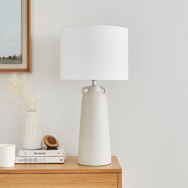 Burford Resin Table Lamp Grey