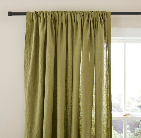 Olive Linen Curtains Olive
