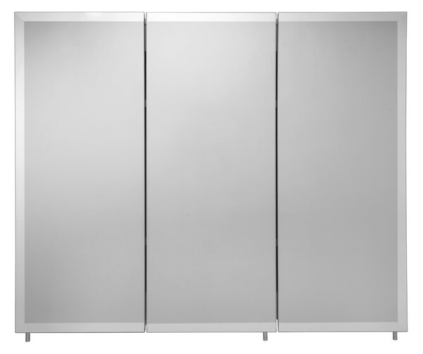 Westbourne White Triple Door Tri-View Steel Cabinet White