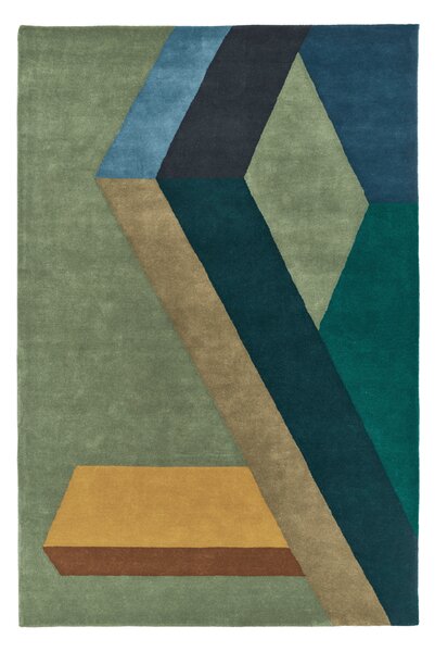 NJRD ASPEKT wool rug Pavilion Petroleum 200x300 cm