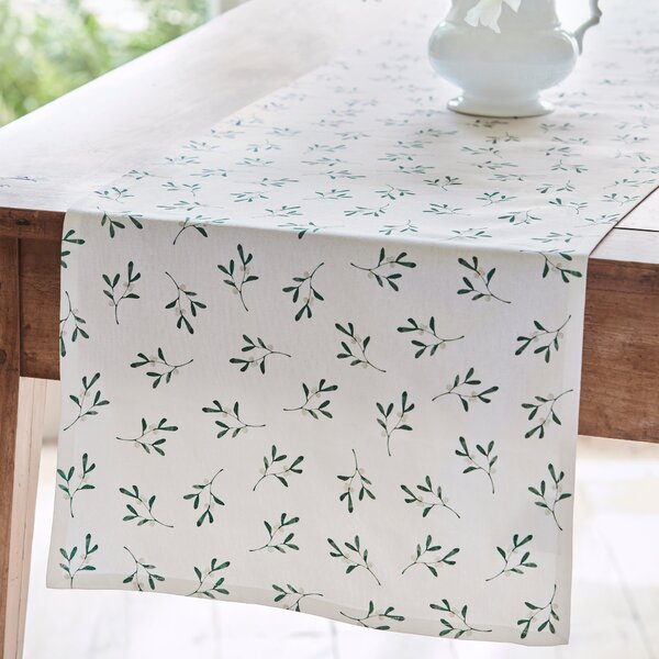 Sophie Conran Mistletoe Table Runner White