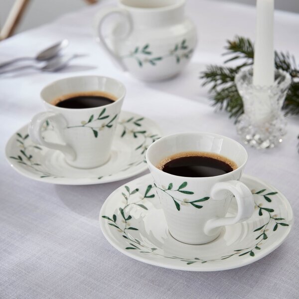 Sophie Conran Mistletoe Espresso Cups Set White