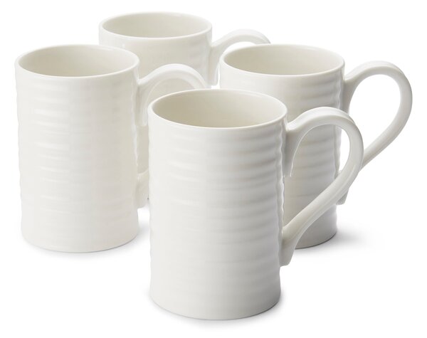 Set of 4 Sophie Conran for Portmeirion Tall Mugs White