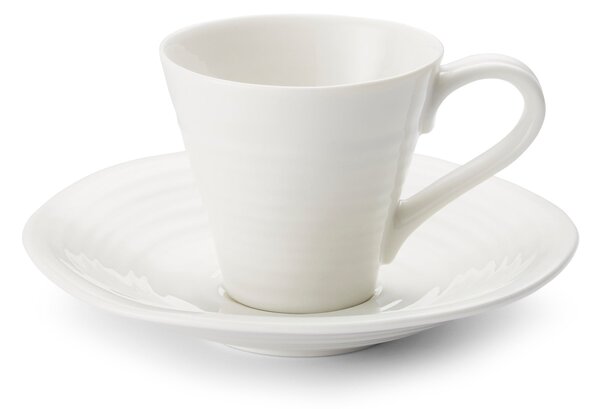 Sophie Conran for Portmeirion Set of 2 Espresso Cups and Saucers White