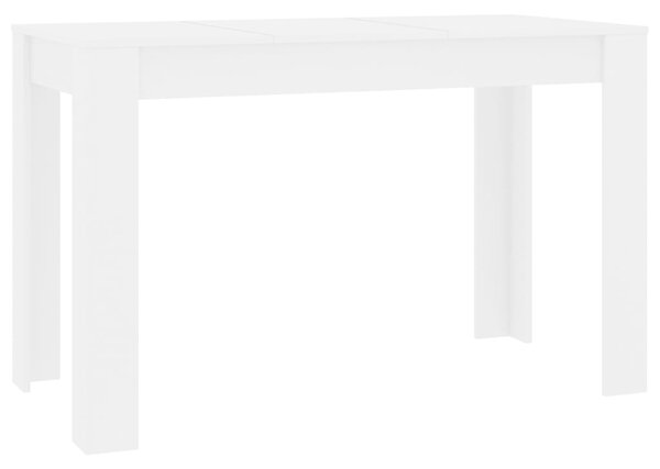 Dining Table White 120x60x76 cm Engineered Wood