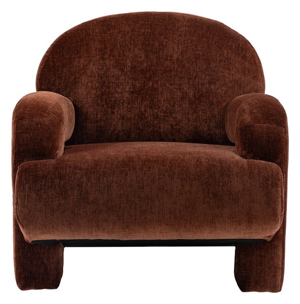 Cinema Armchair in Velour Rust