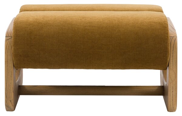 Polo Footstool in Ochre