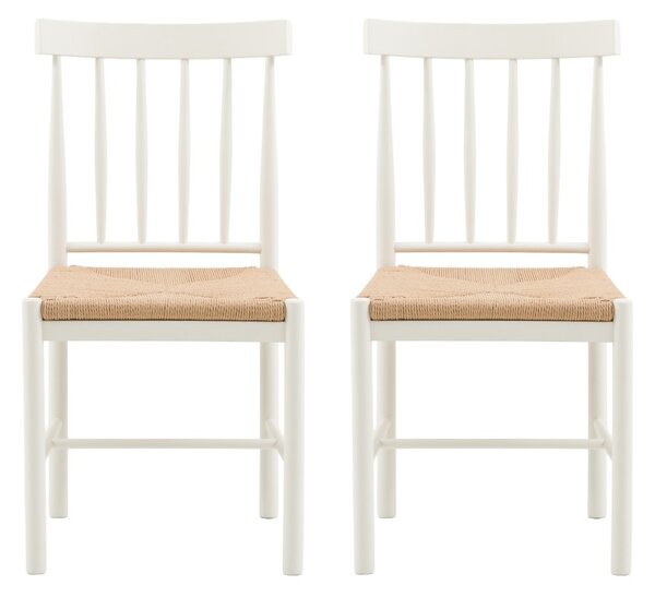 Harvest Dining Chair in White, Set of 2