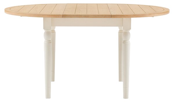 Harvest Extendable Round Dining Table in White
