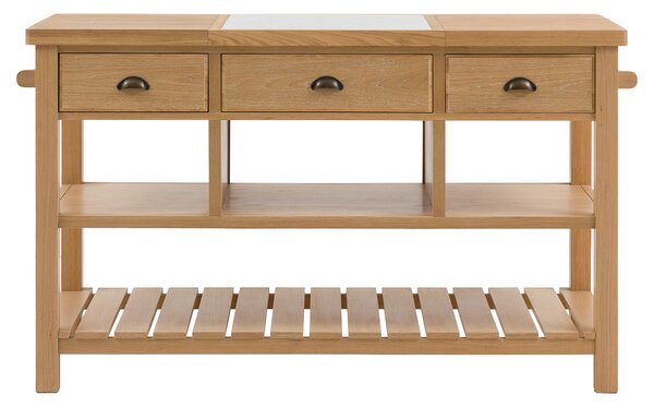 Harvest Kitchen Island in Natural