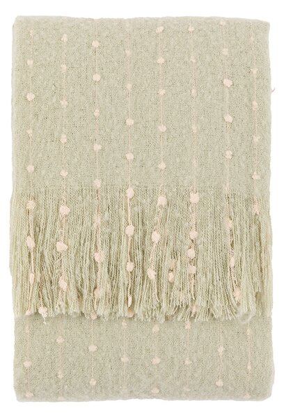 Pippa Mohair Throw in Sage Green