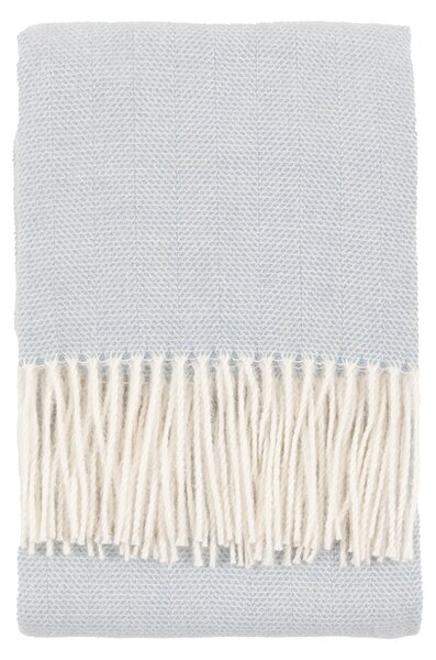 Lottie Herringbone Throw in Blue