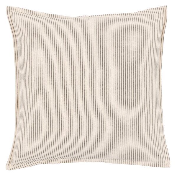 Mimi Woven Stripe Cushion in Cream