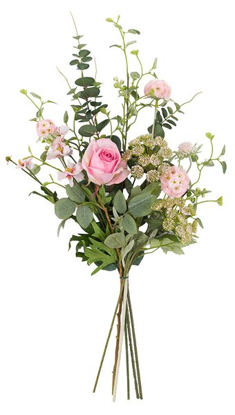 Faux Wrapped Pink Bouquet