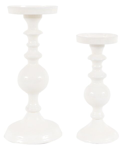 Lilia Cream Candlesticks, Set of 2