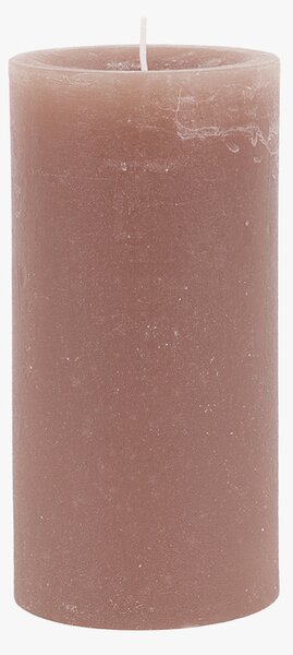Country Pillar Candle in Rustic Taupe, Medium, Pack of 2