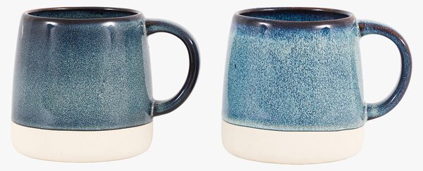 Cuppa Glaze Mug in Ink Blue, Set of 4