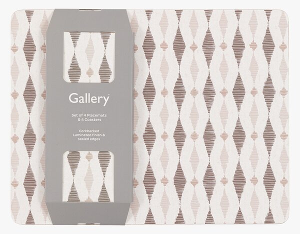 Tessera Monochrome Placemat and Coaster Set