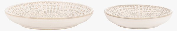 Aroca Beaded Trinket Tray, Set of 2