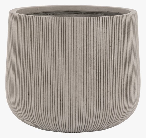 Ryn Ribbed Outdoor Planter in Grey