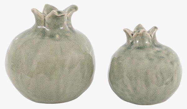 Granata Sculpture Fennel Green, Set of 2