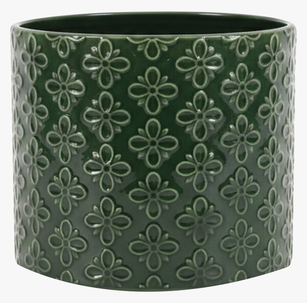 Tilly Embossed Planter in Green