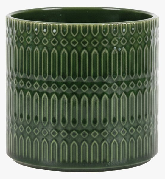 Tilly Embossed Planter in Olive