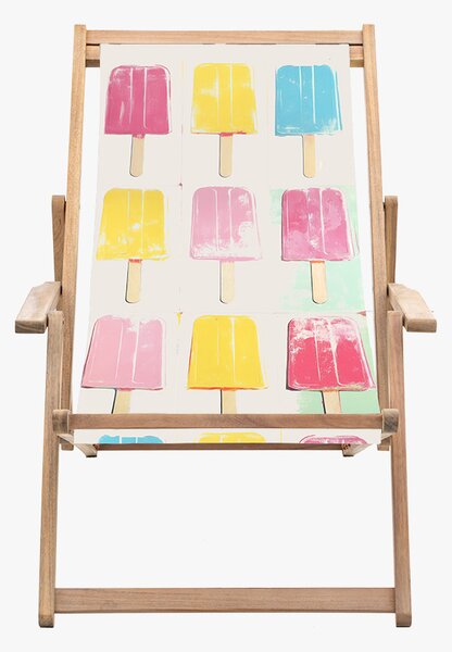 Rest-Easy Deck Chair in Ice Lolly Print