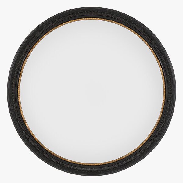 Roma Round Mirror in Black