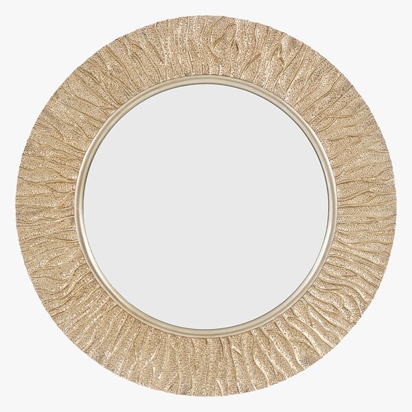 Eclat Round Mirror in Gold