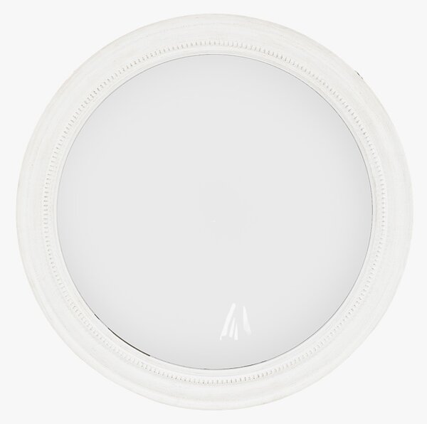 Odessa Round Mirror in White