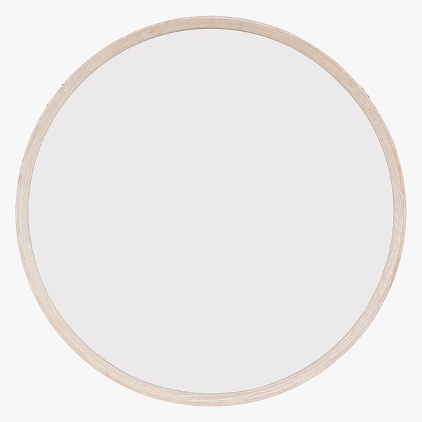 Visby Round Mirror in Limed Oak