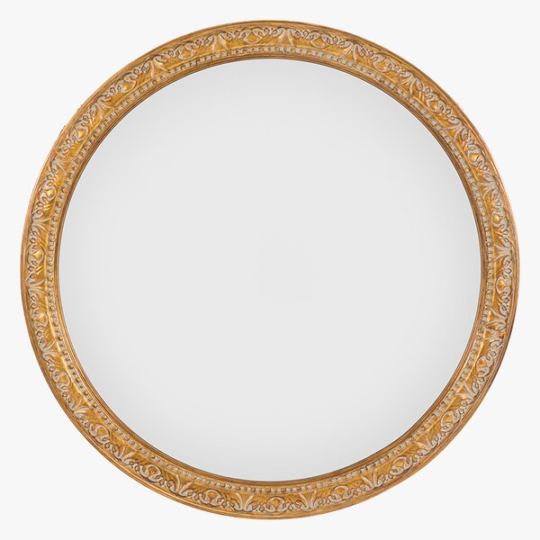Firenze Round Mirror in Gold