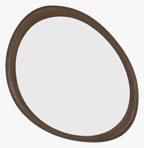 Ellipse Mirror in Walnut