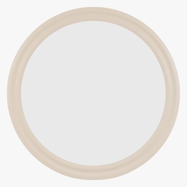 Orelia Round Mirror in Mushroom, Large